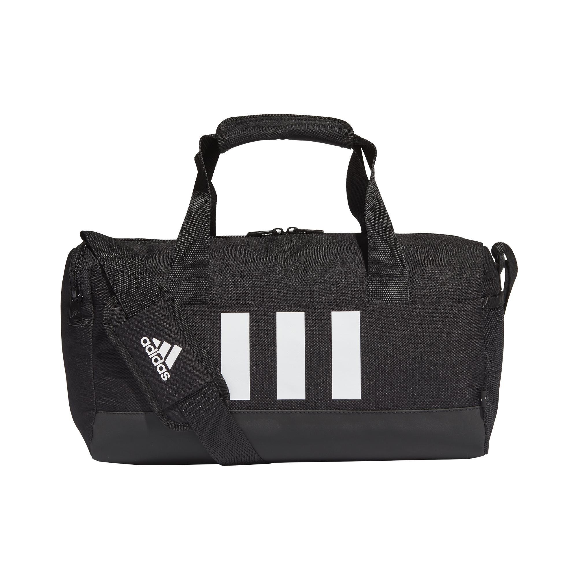 Unisex Extra Small Essentials 3-Stripes Duffel Bag, Black, , large image number 3
