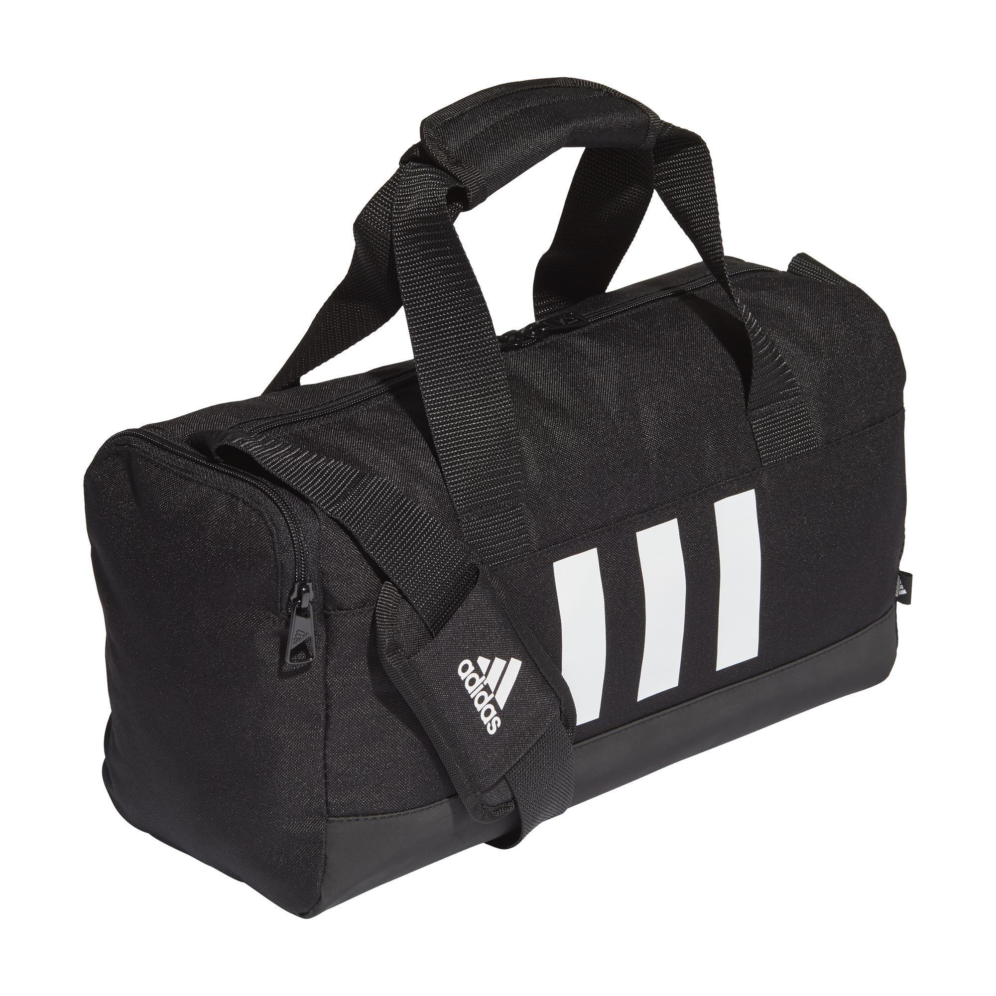 Unisex Extra Small Essentials 3-Stripes Duffel Bag, Black, , large image number 5
