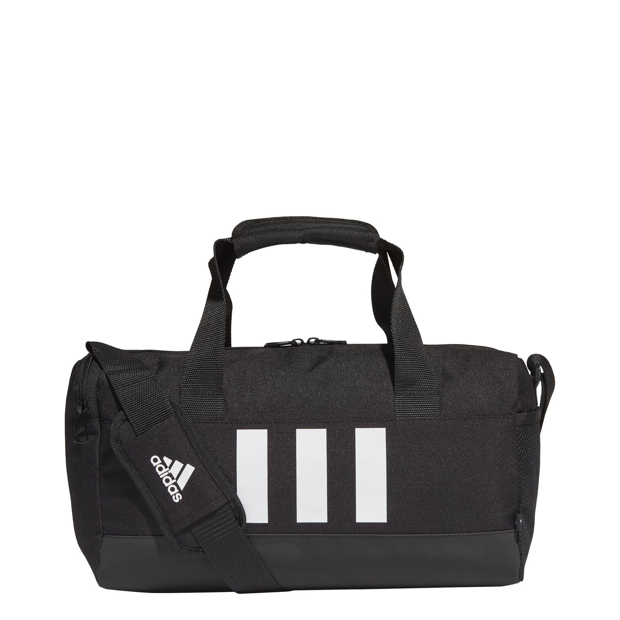 Unisex Extra Small Essentials 3-Stripes Duffel Bag, Black, , large image number 6