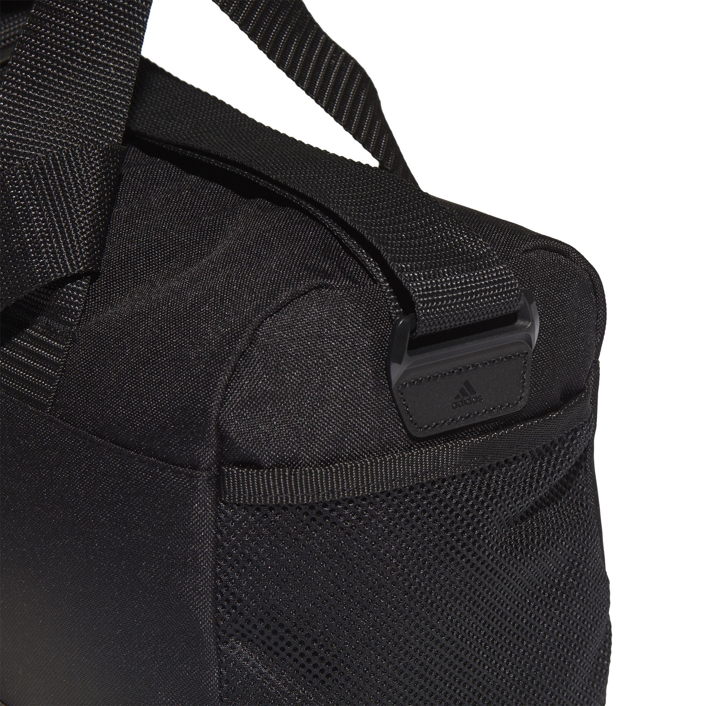 Unisex Extra Small Essentials 3-Stripes Duffel Bag, Black, , large image number 10