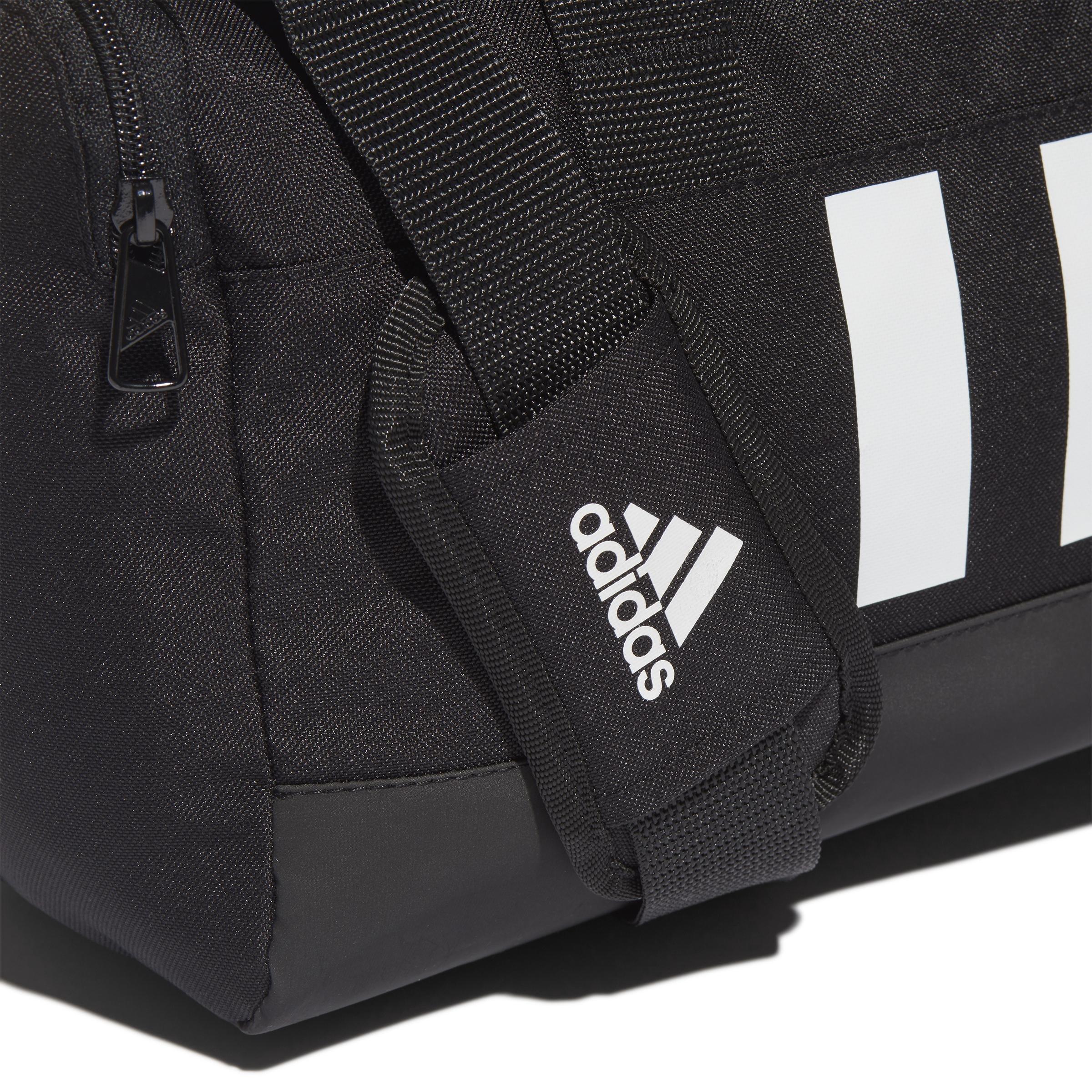 Unisex Extra Small Essentials 3-Stripes Duffel Bag, Black, , large image number 11