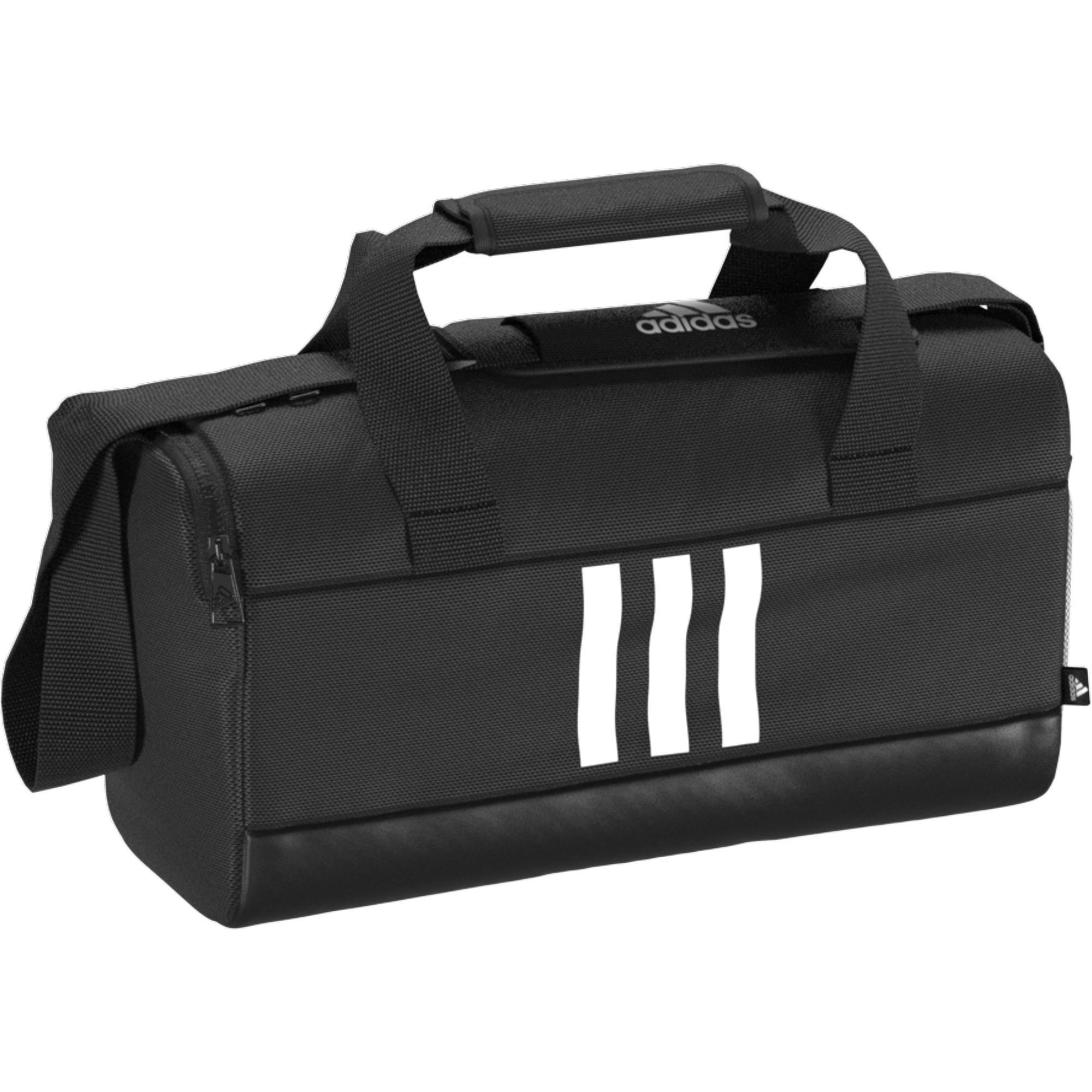Unisex Extra Small Essentials 3-Stripes Duffel Bag, Black, , large image number 14