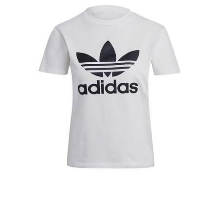 Adicolor Classics Trefoil T-Shirt White Female, A701_ONE, large image number 4