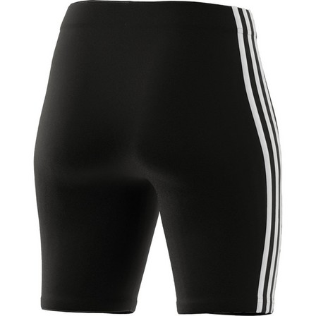 Women Essentials 3-Stripes Bike Shorts, Black, A701_ONE, large image number 8