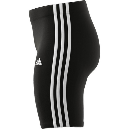 Women Essentials 3-Stripes Bike Shorts, Black, A701_ONE, large image number 13
