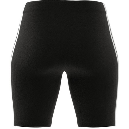 Women Essentials 3-Stripes Bike Shorts, Black, A701_ONE, large image number 14
