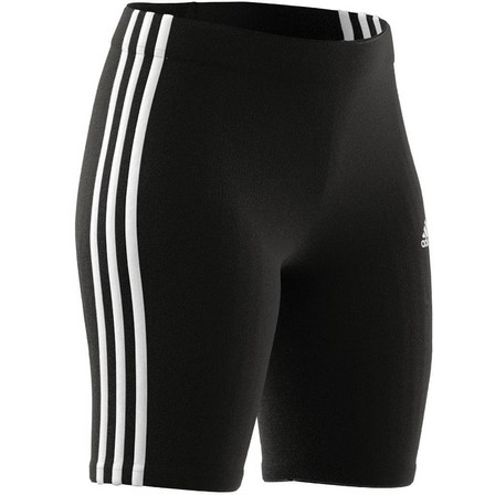 Women Essentials 3-Stripes Bike Shorts, Black, A701_ONE, large image number 20