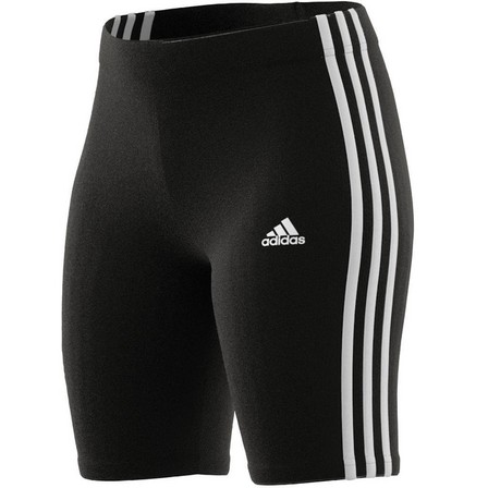 Women Essentials 3-Stripes Bike Shorts, Black, A701_ONE, large image number 22