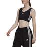 Women Essentials 3-Stripes Crop Top, Black, A701_ONE, thumbnail image number 1