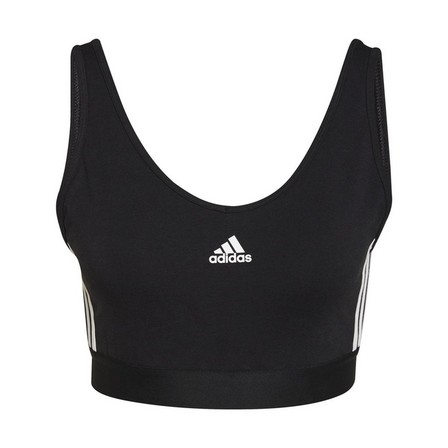 Women Essentials 3-Stripes Crop Top, Black, A701_ONE, large image number 5