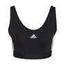 Women Essentials 3-Stripes Crop Top, Black, A701_ONE, thumbnail image number 5