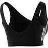 Women Essentials 3-Stripes Crop Top, Black, A701_ONE, thumbnail image number 9