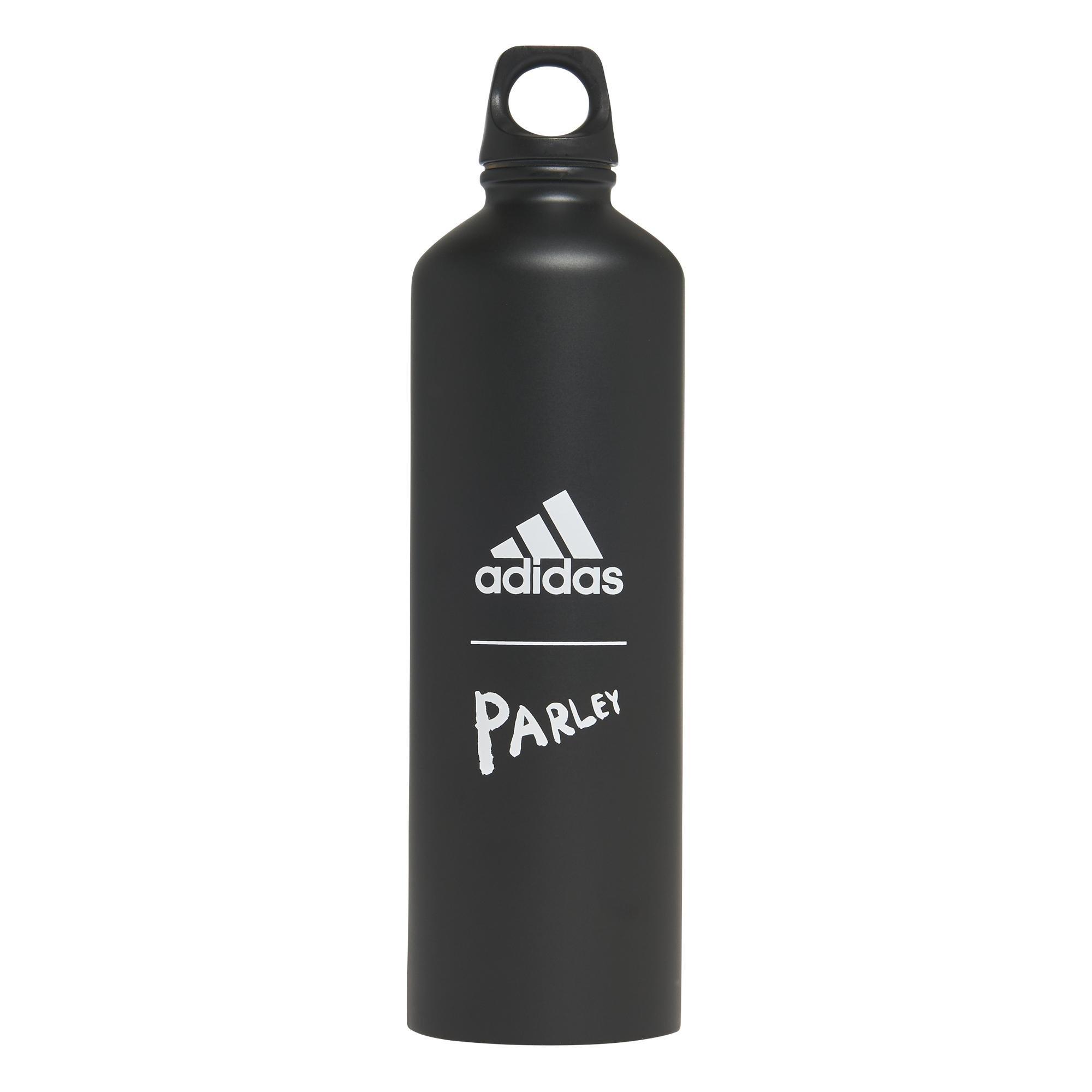 Unisex Parley For The Oceans Steel Water Bottle, Black, , large image number 0