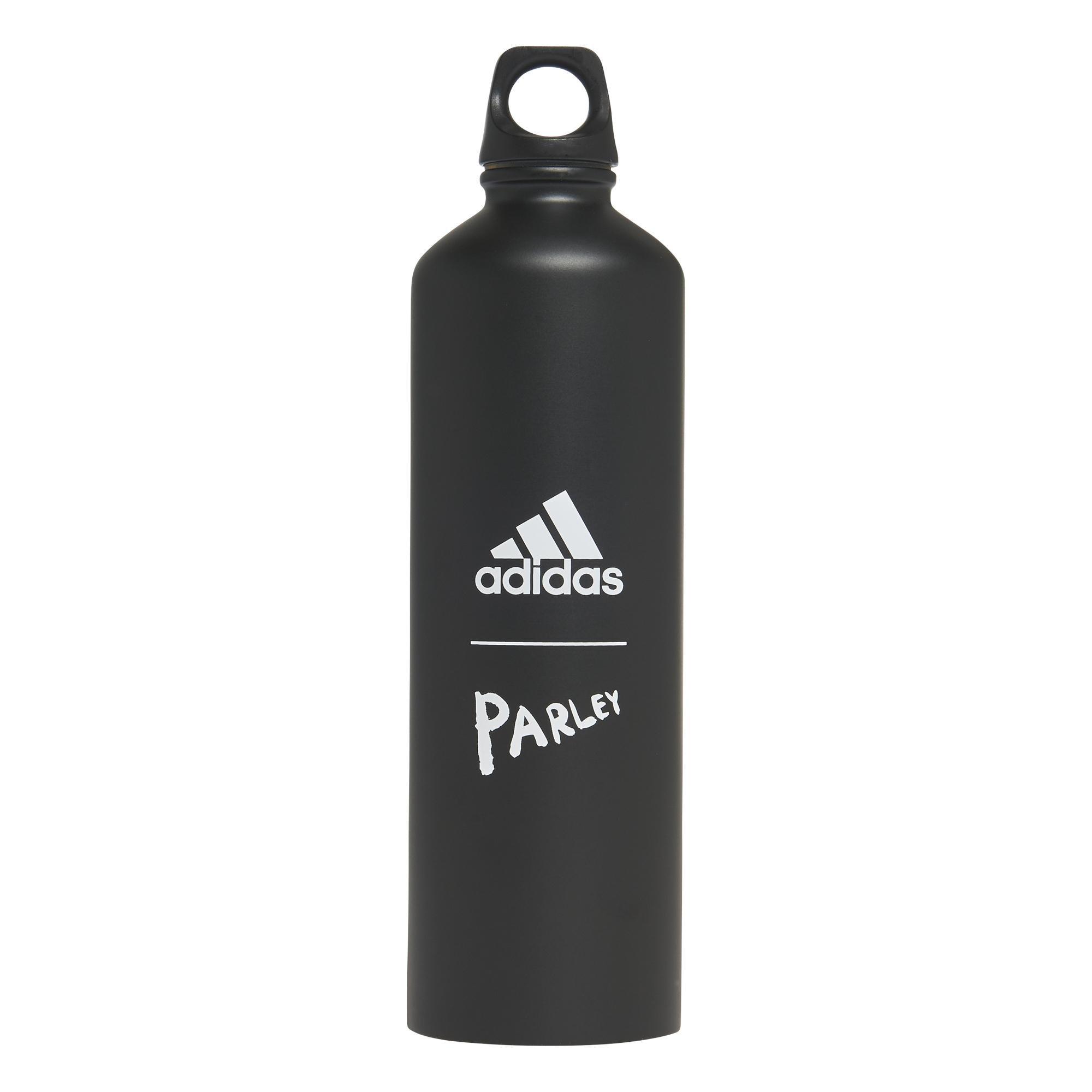 Unisex Parley For The Oceans Steel Water Bottle, Black, , large image number 1