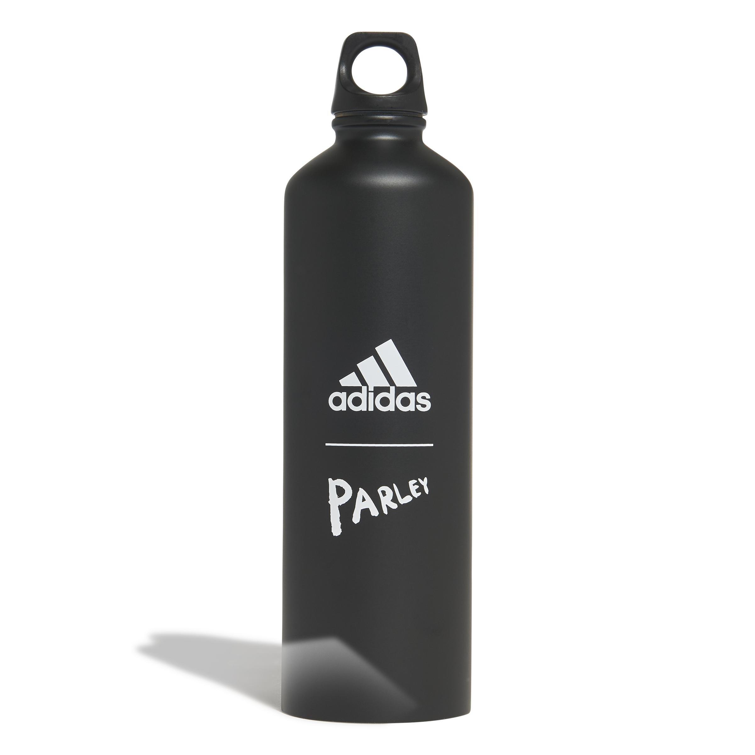 Unisex Parley For The Oceans Steel Water Bottle, Black, , large image number 3