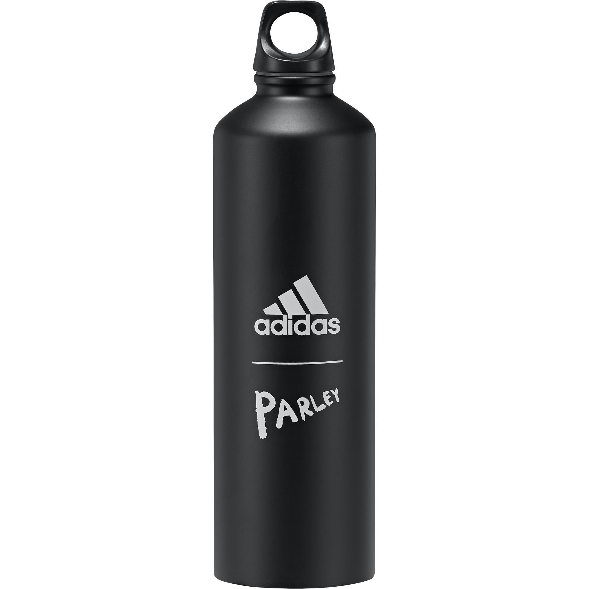 Unisex Parley For The Oceans Steel Water Bottle, Black, , large image number 8