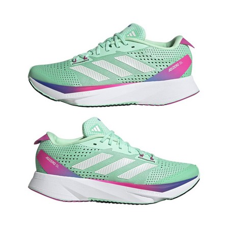 Women Adidas Adizero Sl Running Shoes, Green, A701_ONE, large image number 10
