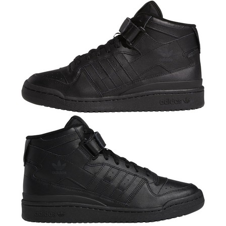 Men Forum Mid Shoes, Black, A701_ONE, large image number 5