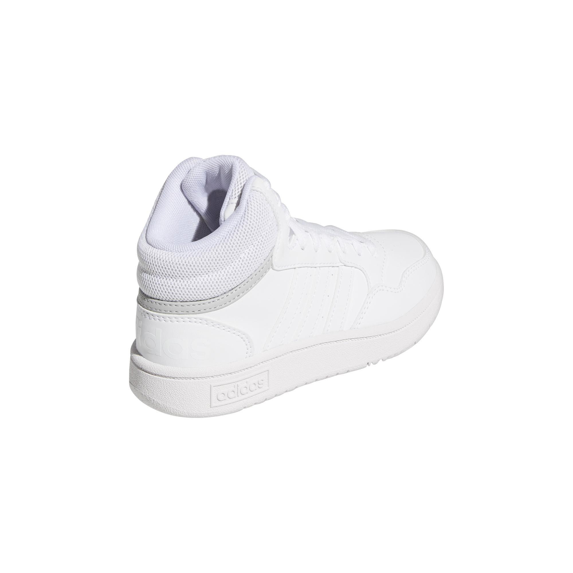 Unisex Hoops Mid Shoes, White, A701_ONE, large image number 4