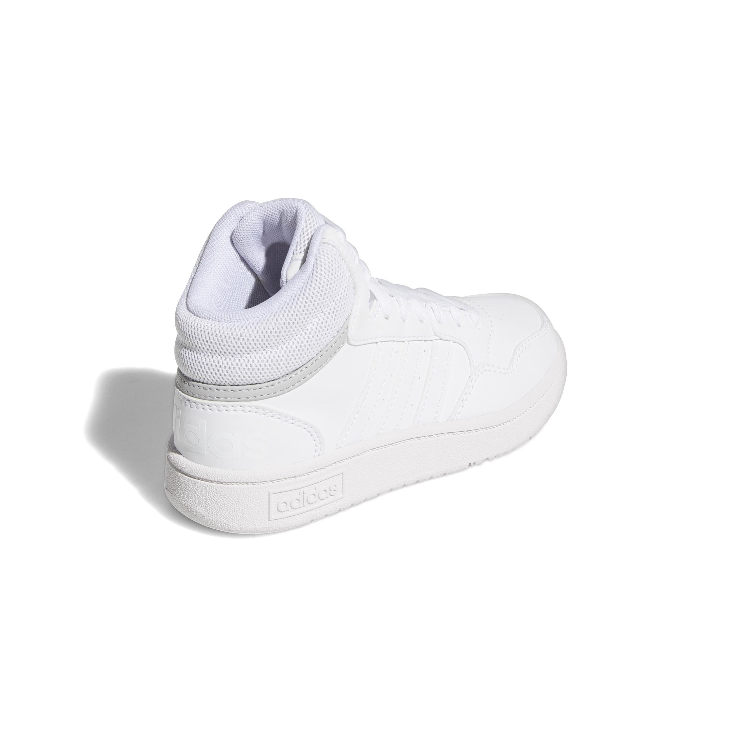 Unisex Hoops Mid Shoes, White, A701_ONE, large image number 6