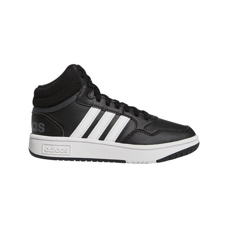 Hoops Mid Shoes core black Unisex Kids, A701_ONE, large image number 0