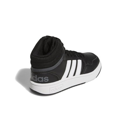 Hoops Mid Shoes core black Unisex Kids, A701_ONE, large image number 5