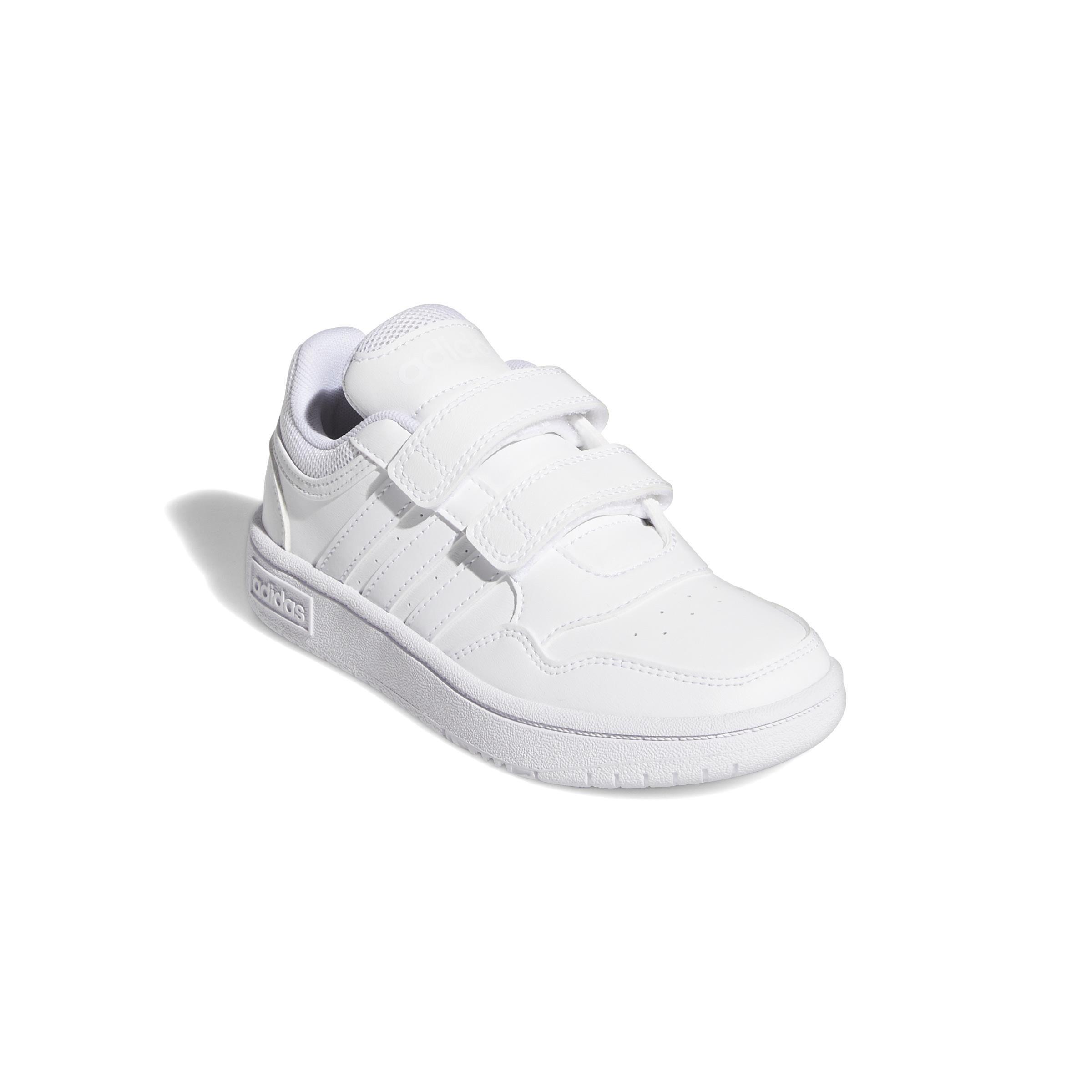 Unisex Hoops Lifestyle Basketball Hook-And-Loop Shoes, White, A701_ONE, large image number 1