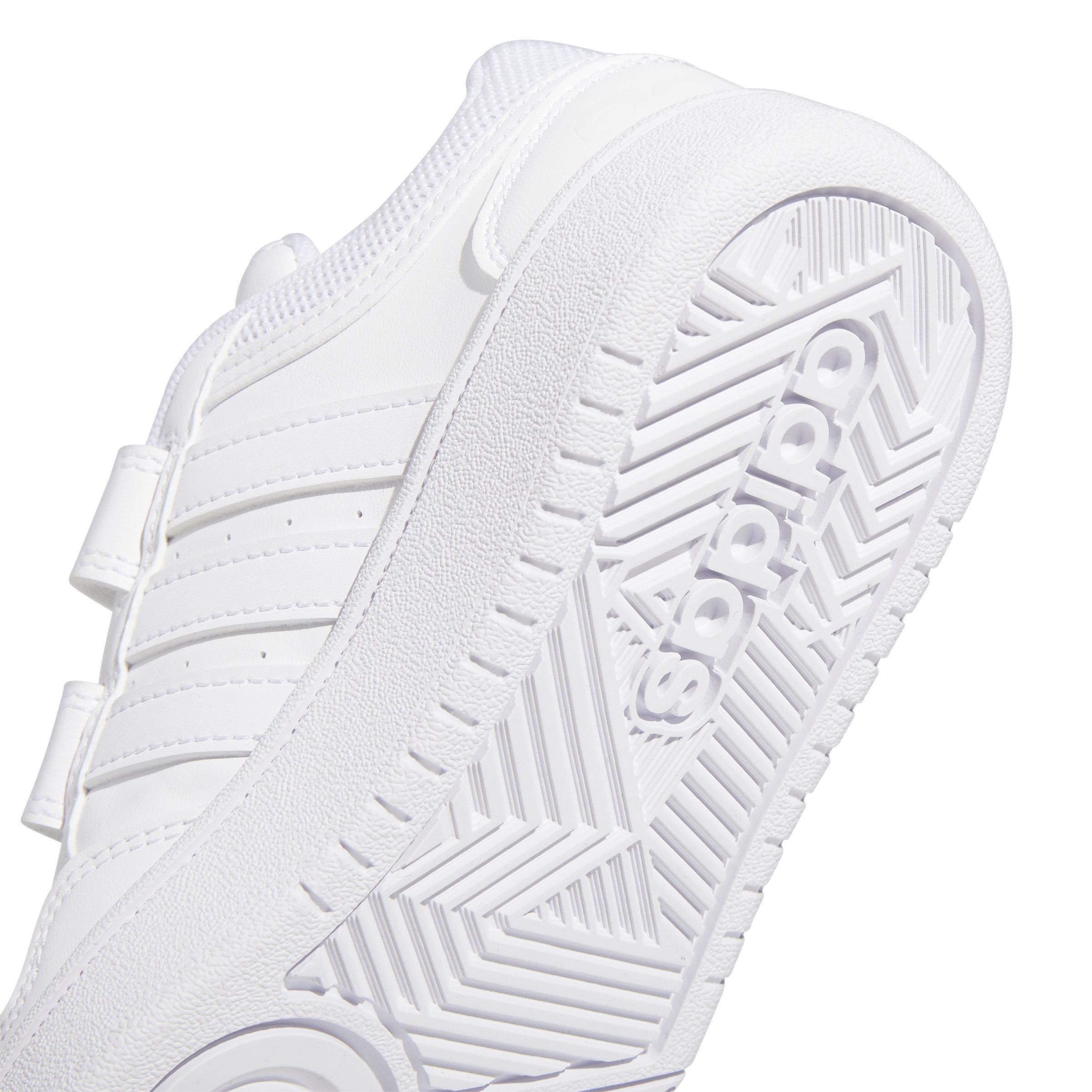 Unisex Hoops Lifestyle Basketball Hook-And-Loop Shoes, White, A701_ONE, large image number 3