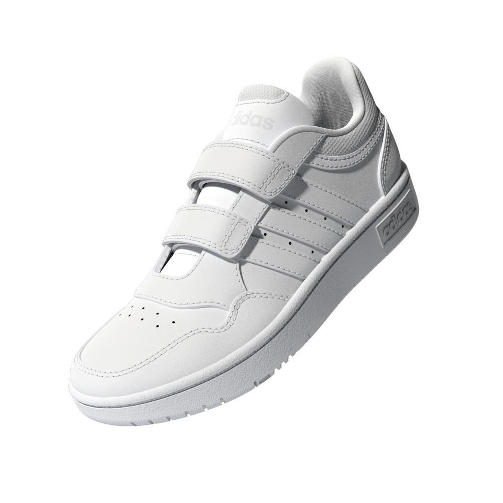 Unisex Hoops Lifestyle Basketball Hook-And-Loop Shoes, White, A701_ONE, large image number 6