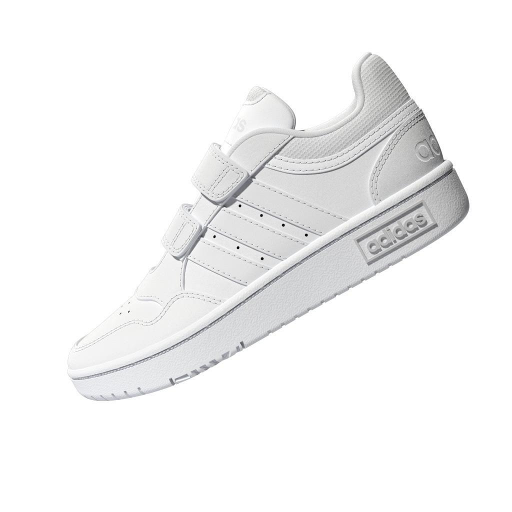 Unisex Hoops Lifestyle Basketball Hook-And-Loop Shoes, White, A701_ONE, large image number 10