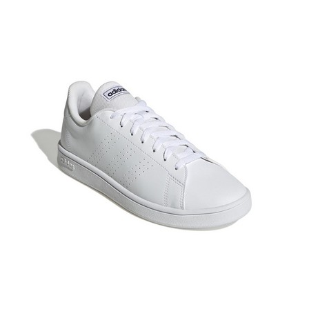Men Advantage Base Court Lifestyle Shoes Ftwr, White, A701_ONE, large image number 1