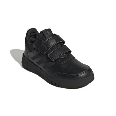Unisex Kids Tensaur Sport Training Hook And Loop Shoes, Black, A701_ONE, large image number 0