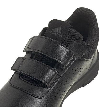 Unisex Kids Tensaur Sport Training Hook And Loop Shoes, Black, A701_ONE, large image number 3