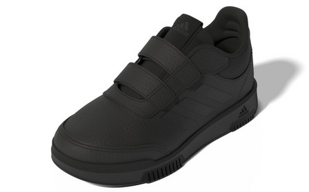 Unisex Kids Tensaur Sport Training Hook And Loop Shoes, Black, A701_ONE, large image number 9