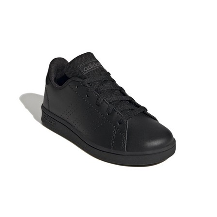Unisex Kids Advantage Lifestyle Court Lace Shoes Core, Black, A701_ONE, large image number 1
