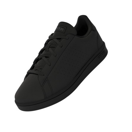 Unisex Kids Advantage Lifestyle Court Lace Shoes Core, Black, A701_ONE, large image number 6