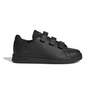 Unisex Kids Advantage Court Lifestyle Hook-And-Loop Shoes , Black, A701_ONE, thumbnail image number 0