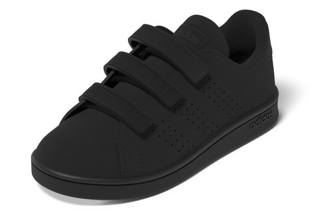 Unisex Kids Advantage Court Lifestyle Hook-And-Loop Shoes , Black, A701_ONE, large image number 11