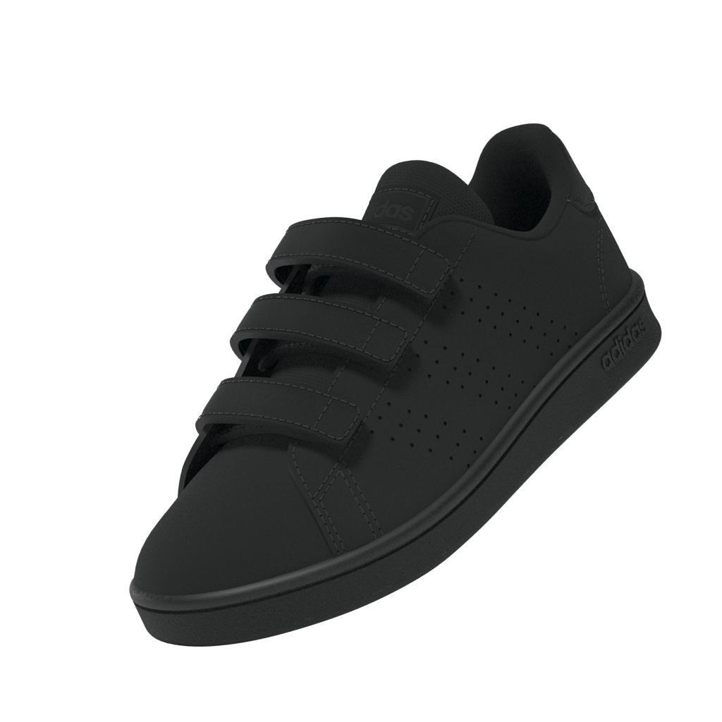 Adidas advantage clean black on sale junior