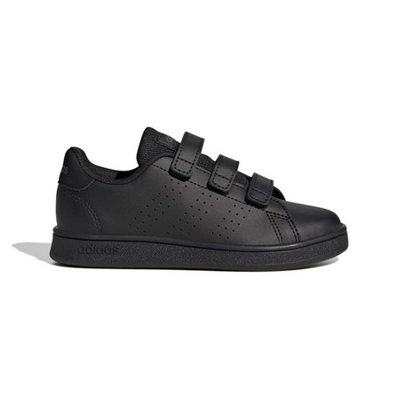 Unisex Kids Advantage Court Lifestyle Hook-And-Loop Shoes , Black, A701_ONE, large image number 16