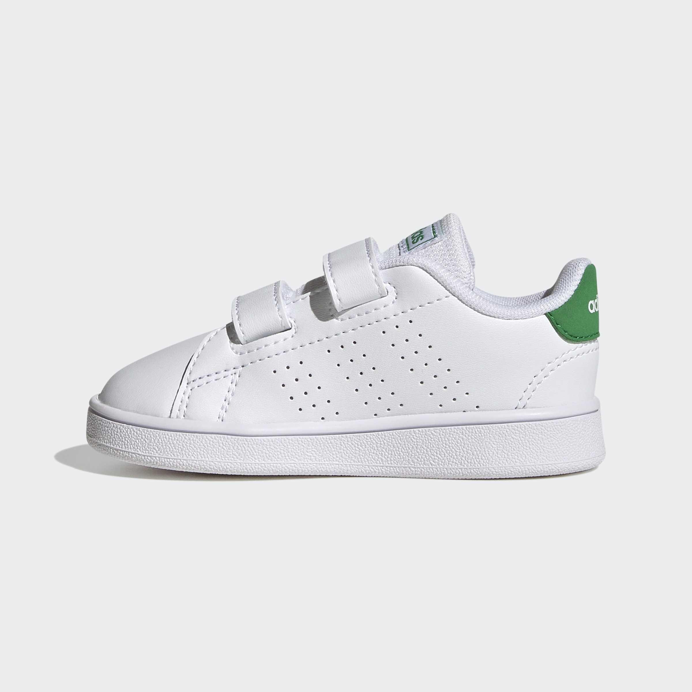 Unisex Kids Advantage Lifestyle Court Two Hook-And-Loop Shoes, White, A701_ONE, large image number 5