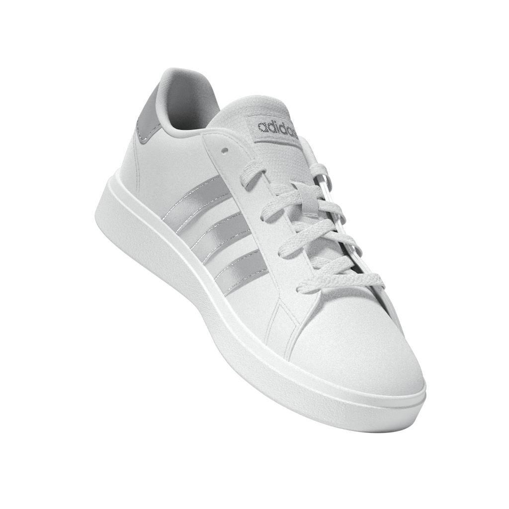 Kids Unisex Grand Court Lifestyle Tennis Lace-Up Shoes, White, A701_ONE, large image number 13