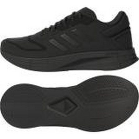 Mens Black Duramo 10 Shoes, Black, A701_ONE, large image number 11