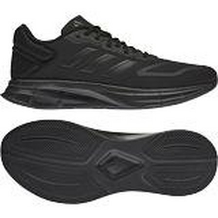 Mens Black Duramo 10 Shoes, Black, A701_ONE, large image number 37