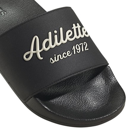 Unisex Adilette Shower Slides, Black, A701_ONE, large image number 6