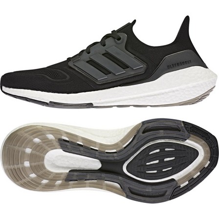 Men White Sole Ultraboost 22 Shoes, Black, A701_ONE, large image number 26