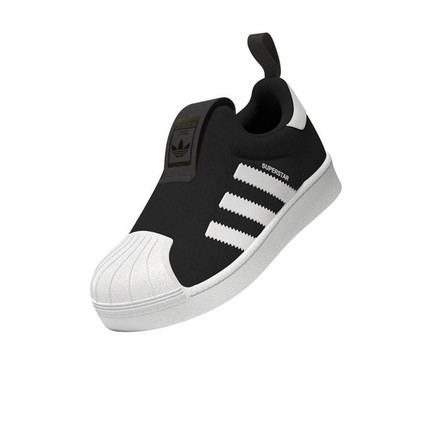 Unisex Kids Superstar 360 Shoes, Black, A701_ONE, large image number 6