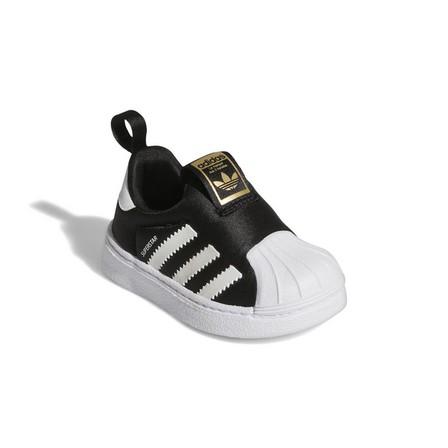 Kids Unisex Superstar 360 Shoes, Black, A701_ONE, large image number 1