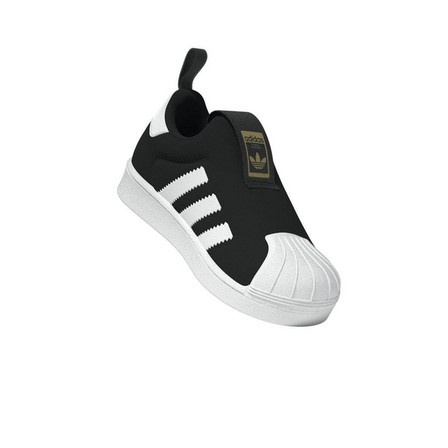 Kids Unisex Superstar 360 Shoes, Black, A701_ONE, large image number 10