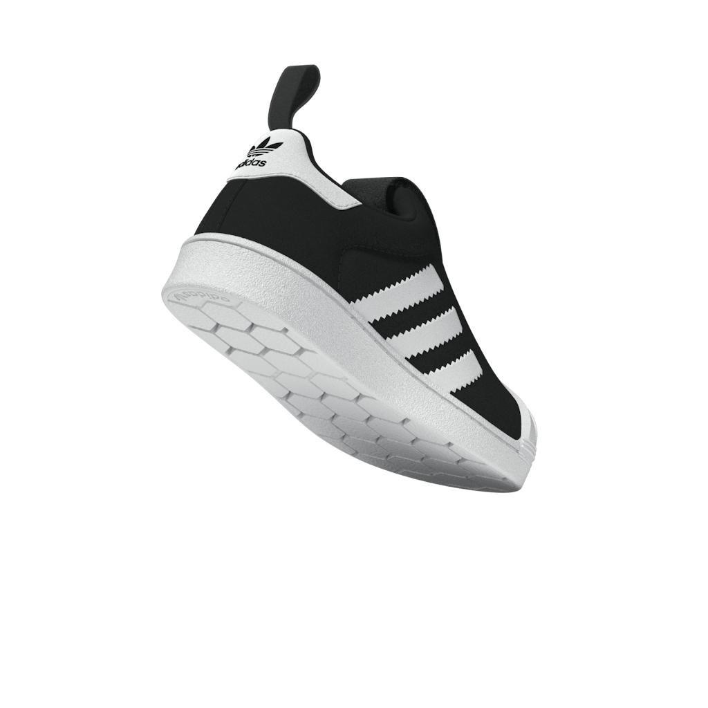 adidas - Kids Unisex Superstar 360 Shoes, Black